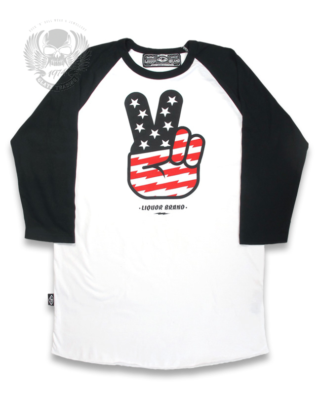 DEUCES WHITE RAGLAN